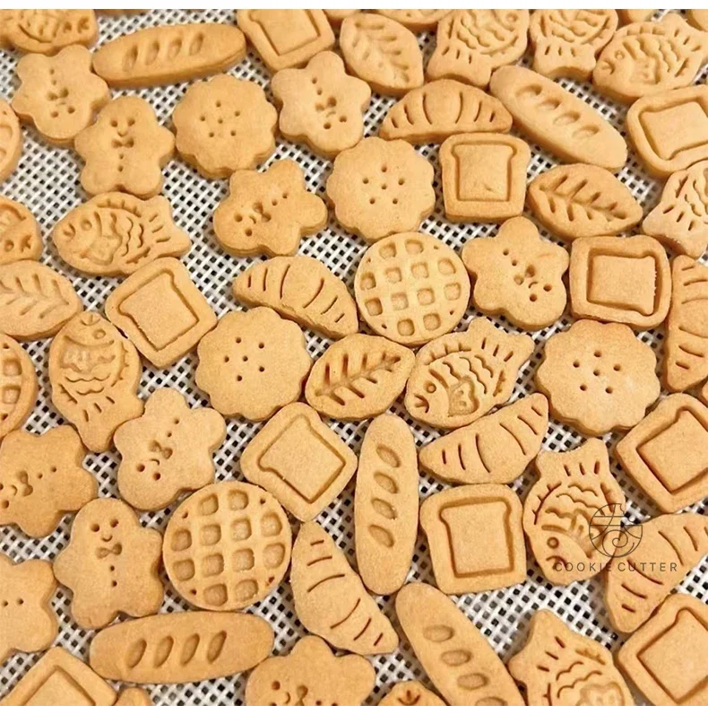 Cartoon Mini Cookie Cutter Mold Fish Leaf Fondant Cake Cookies Decoration Cutting Mold DIY Baking Pastry Tool Kitchen Product