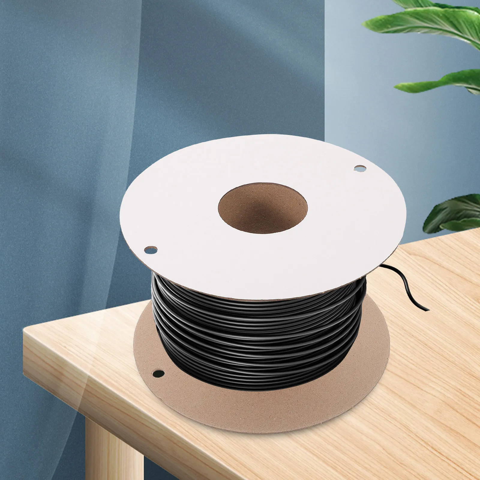 Cable Cord Management Organizer Organiser Travel Extension Reel Brown Holder Roller Storage