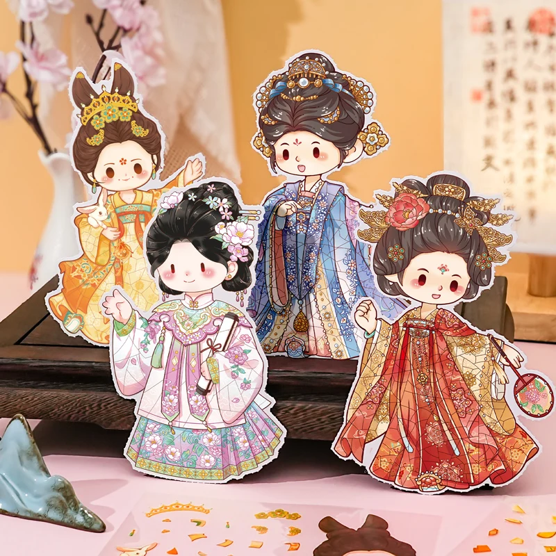 

Card Lover 3 шт. [серия рестаций] пейзажные наклейки 3D материал платье древний стиль альбом для вырезок журнал канцелярские наклейки