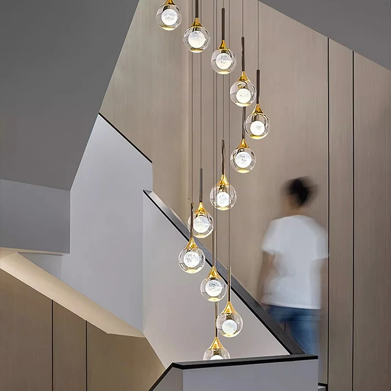 Modern Crystal LED Lustres para sala de estar, lâmpada do teto, luzes suspensas, iluminação interior