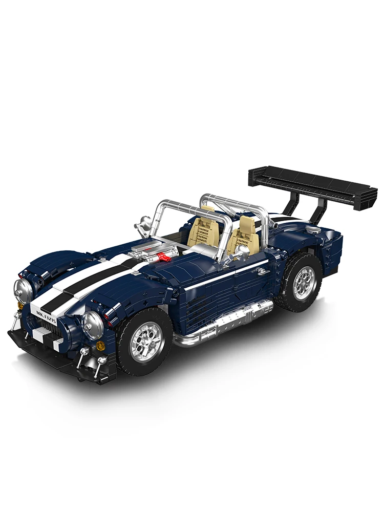 Mould King 13215 Technisches Auto-Spielzeug, RC Motorisiertes Cobra-Auto, Baustein-Set, Rennwagen-Modell, Bausteine, Weihnachtsgeschenk für Kinder