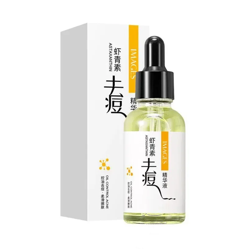 Face Serum Facial Moisturizing Liquid Hydrating Skin Care Whitening Essence Shrink Pores Astaxanthin Acne Extract