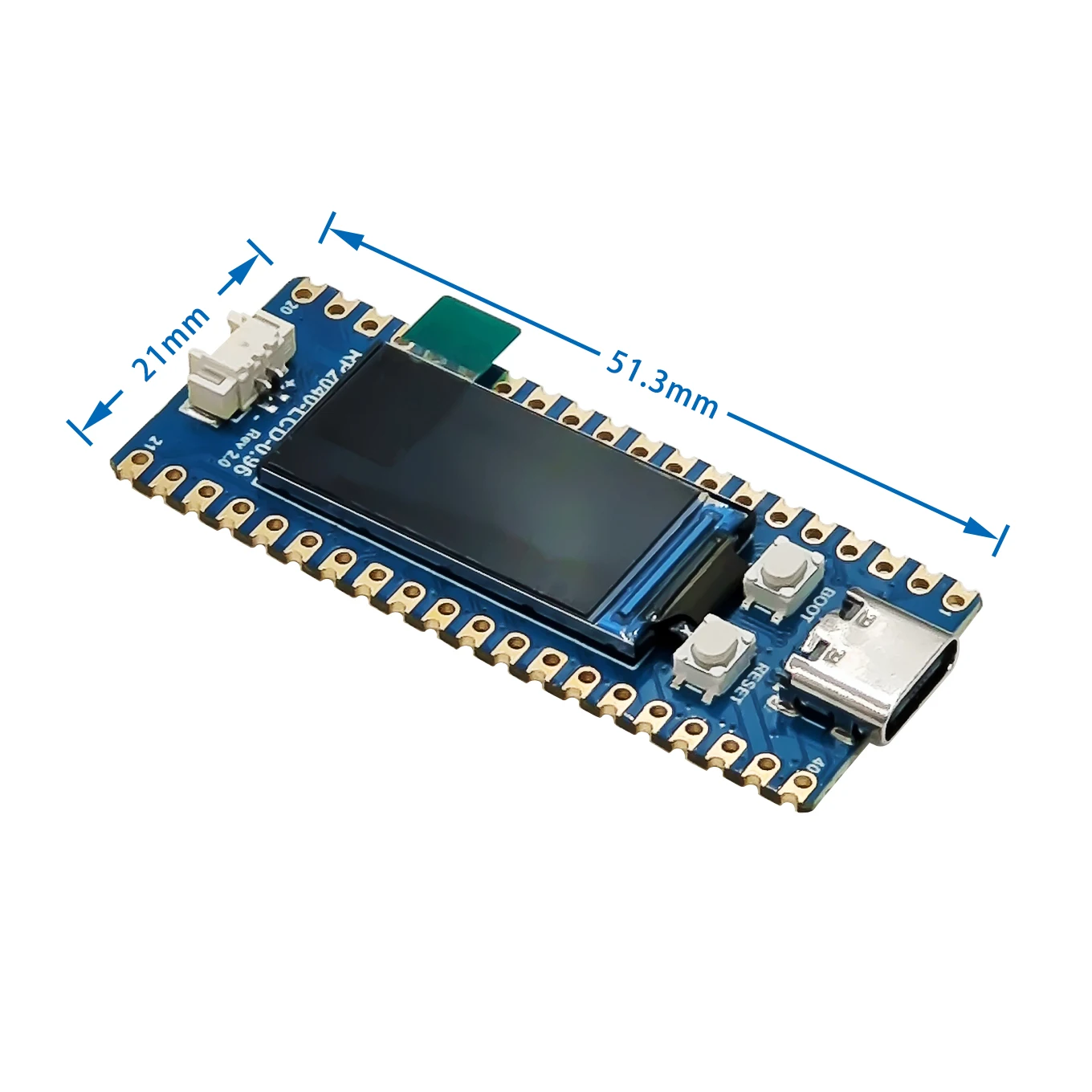 ESP32-S2-Pico Expansion Board 0.96 Inch Display Module 32-Bit LX7 Micro-Control 2.4GHz WiFi Development Board image 4
