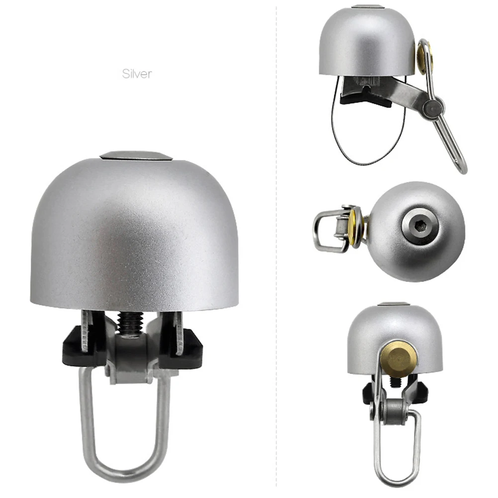 

2Pcs Bike Bell Brass Dome Loud Clear Bell Ring Eco Friendly Trigger Pull Lever Fit Handlebar 20-26 30-36Mm Mountain Road
