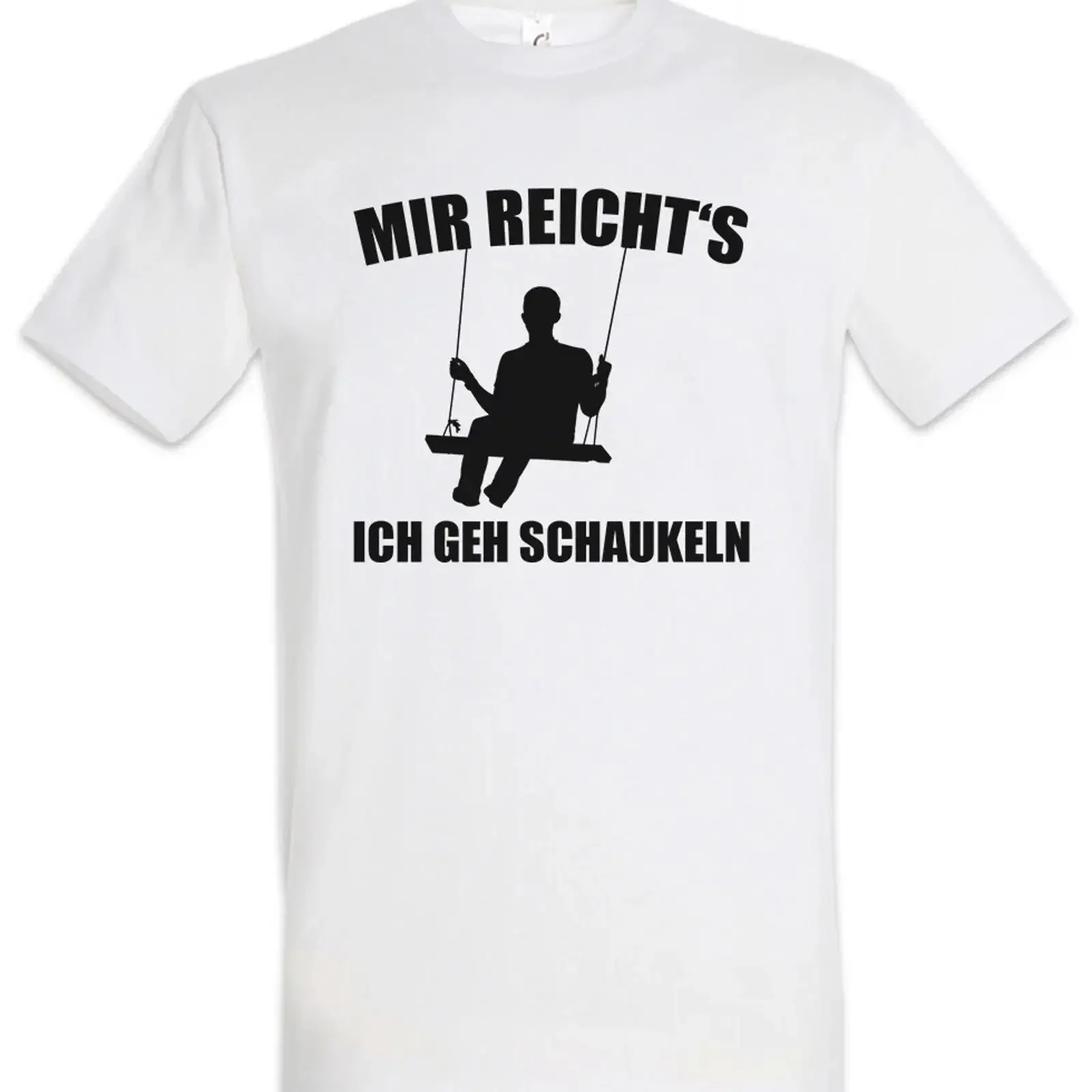 T-shirt Mir Reicht s Ich geh Schaukeln, Psychologie, Thérapie, Amusement, Comédie, vintage, effet délavé, streetwear, respirant, graphique