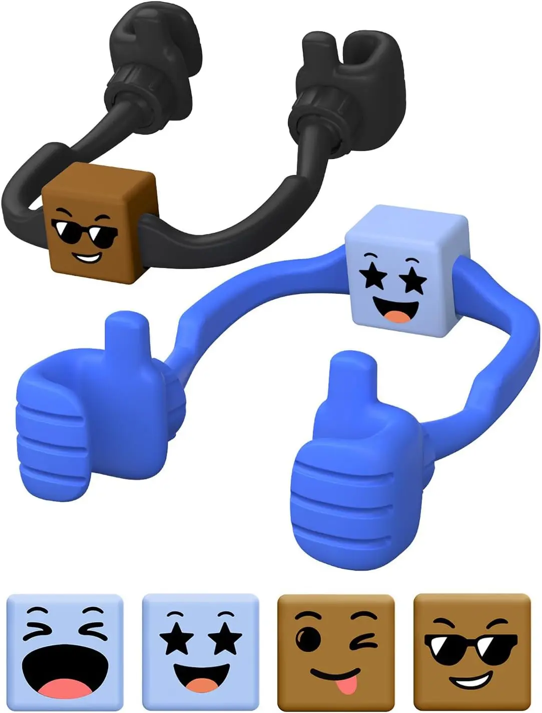 

Двусторонний кубик-клипса для телефона: классный подарок для подростков, взрослых и детей - аксессуар для рабочего стола и подарок.