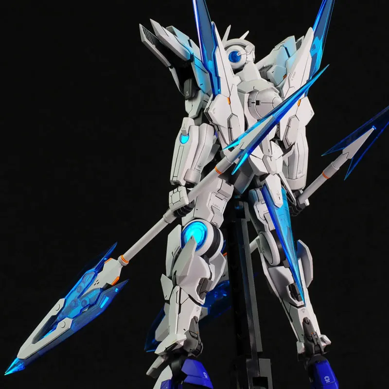 JMS 1/144 HG โมเดลของเล่นประกอบตุ๊กตาขยับแขนขาได้ชั่วคราวของตกแต่งเดสก์ท็อปหุ่นยนต์ของขวัญสะสม