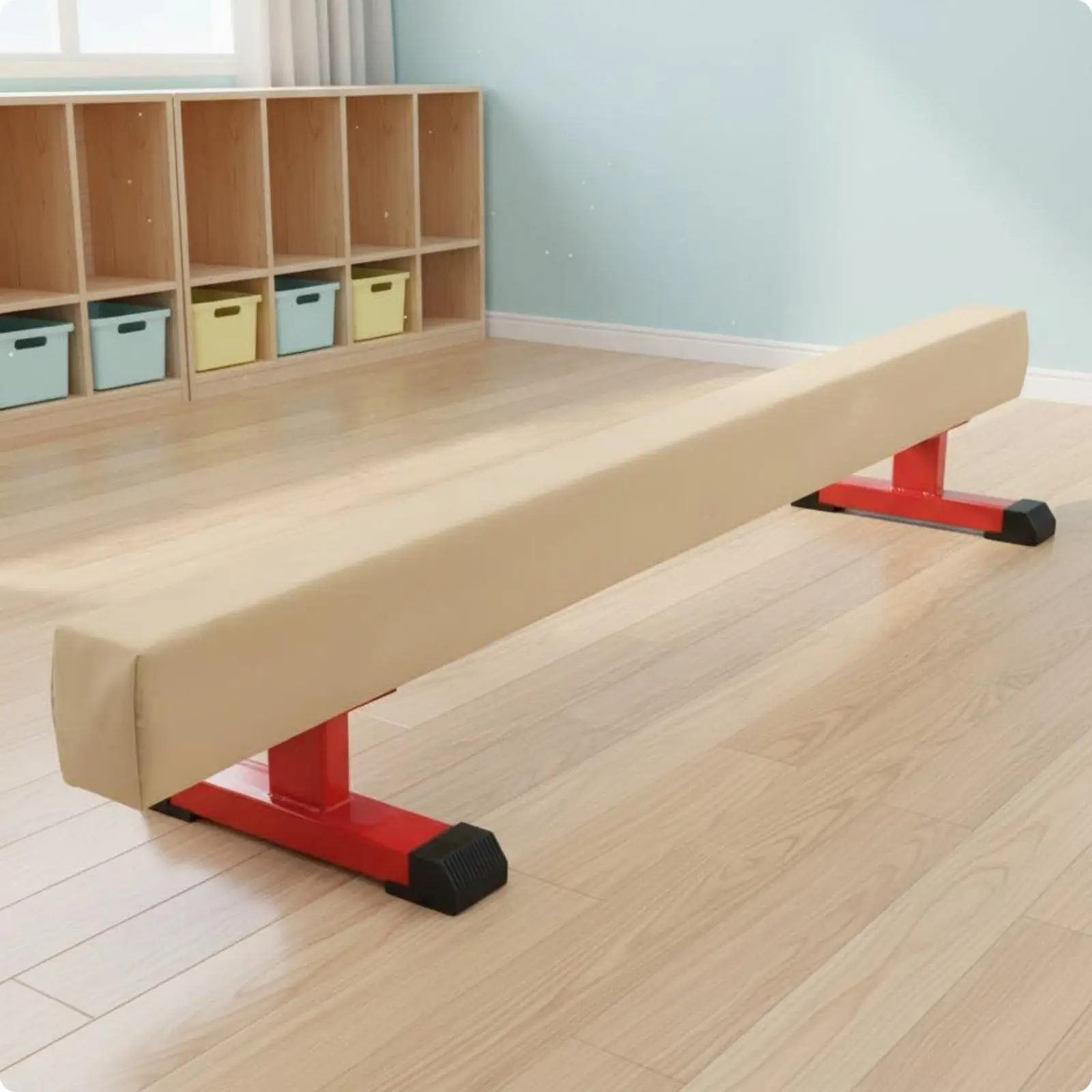 Gym Beam Children Balance Beam Adjustable Height Playset Kids Artistic Gymnastics Training Equipment for Early Learning view 5