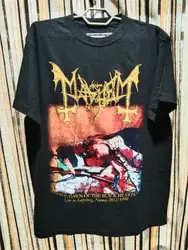 Mayhem Band T-Shirt The Dawn Of The Black Hearts Tour Black Tee H9376