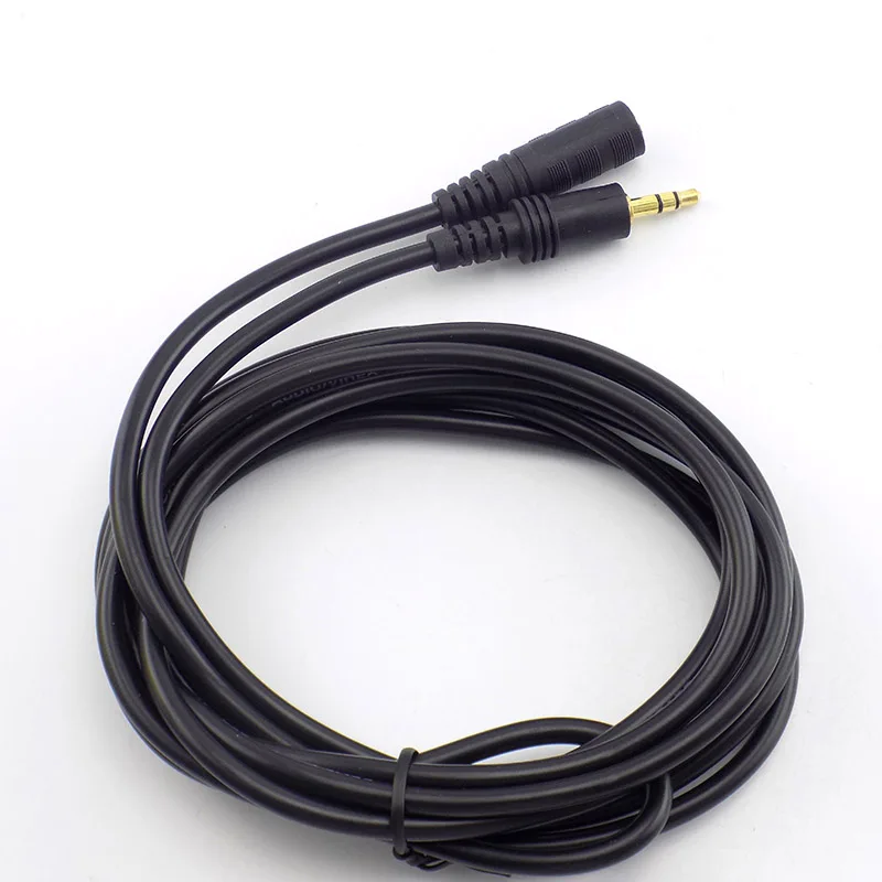 3.5mm Audio Extension Cable Cord Stereo Male to Female for Headphone TV Computer Laptop MP3 MP4 Earphone E2