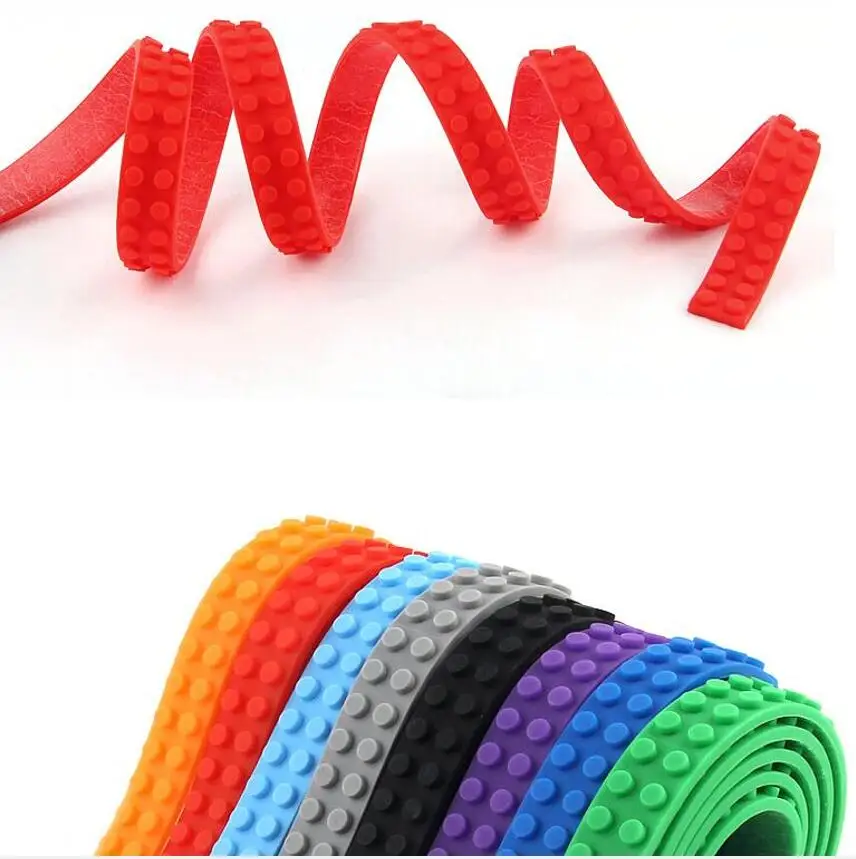 Blockband-Basisstreifen, zweireihig, 2*116 Punkte, 92 cm, beliebig zuschneidbar, kompatibel mit Lego DIY Bausteinen, kreatives Spielzeug in großen Mengen – Detail 10