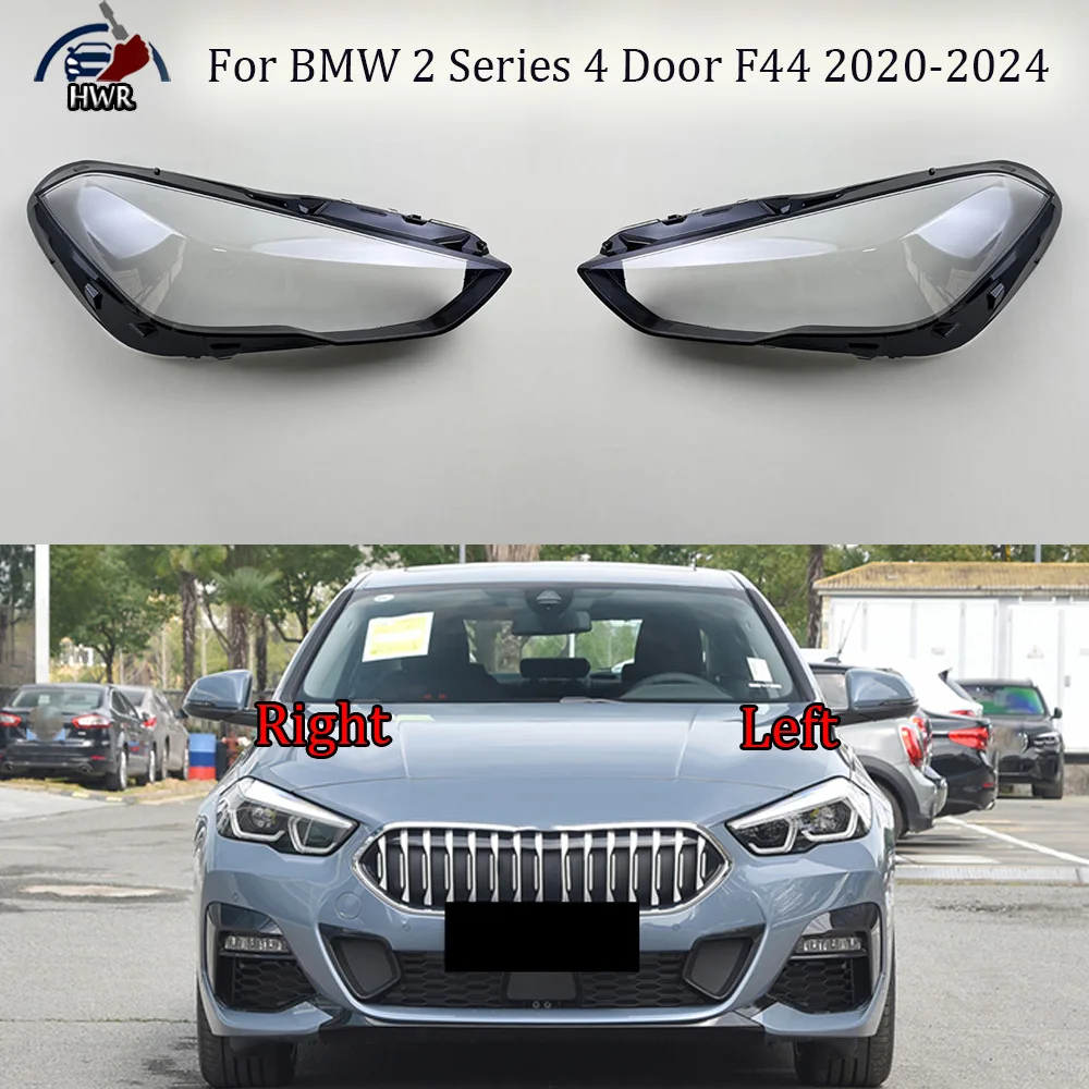 

For BMW 2 Series 4 Door F44 2020 2021 2022 2023 2024 Headlight Cover Transparent Lampshade Lamp Lens Headlamp Shell Plexiglass