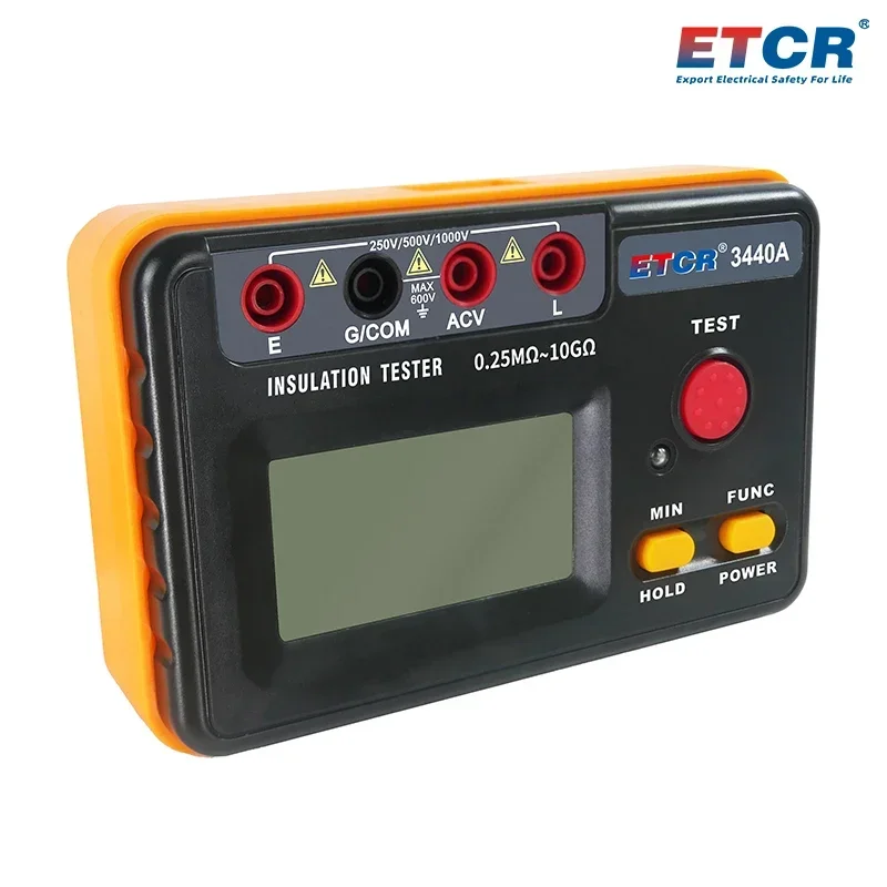 ETCR3440A 1000V 0.5-40 Digital Insulation Resistance Tester Megohmmeter Highly Voltmeter Continuity Tester