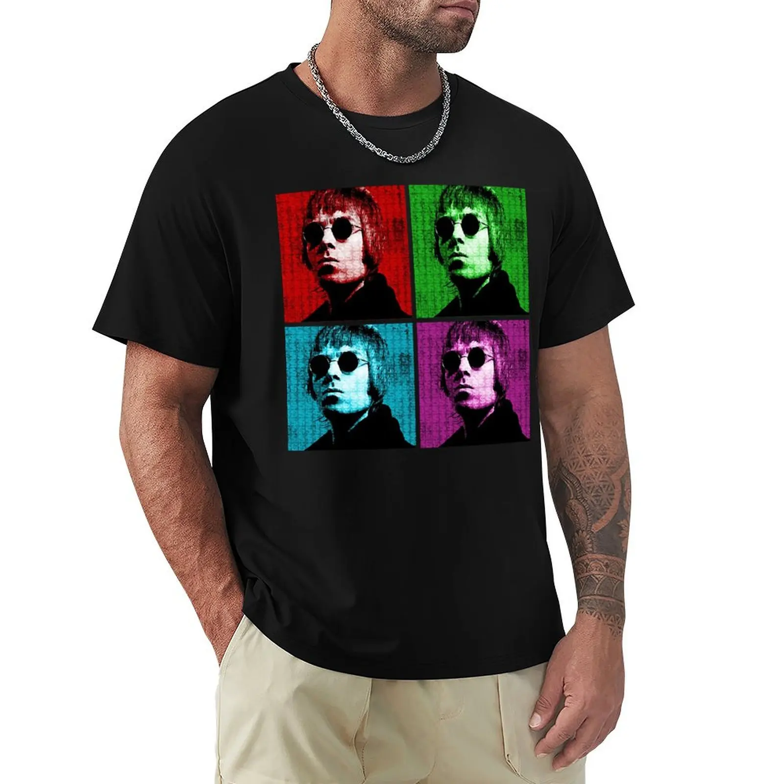 My Favorite People Liam Gallagher Wonderwall Vintage Retro T-Shirt Tough Fabric Work Tee