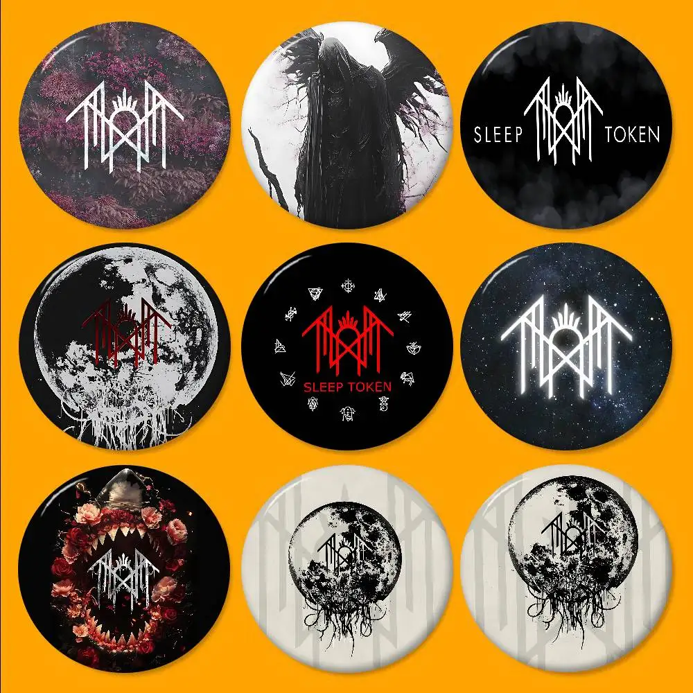 Sleep Rock Band T-Token Customizable Soft Button Pin For Women Creative Jewelry Funny Badge Cartoon Lover Hat