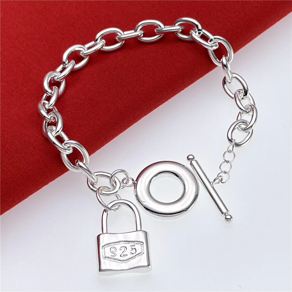 

Изысканные браслеты-замки из стерлингового серебра 925 пробы для женщин, модные украшения, аксессуары для свадебного бутика, подарки для вечеринок