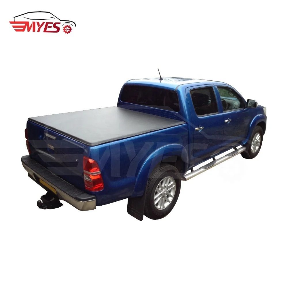 

Factory Hot Selling Pickup No Drill Waterproof Folding Trifold Soft Tonneau Cover for ford Ranger F150 F250 F350