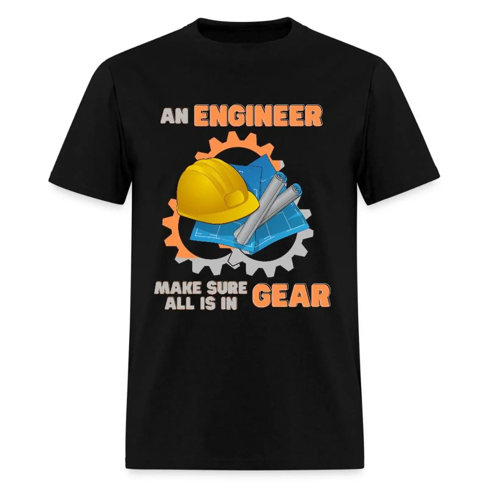 T-shirt humoristique « Un ingénieur assure que tout est en ordre », style vintage délavé, graphique tendance, décontracté, légèrement extensible