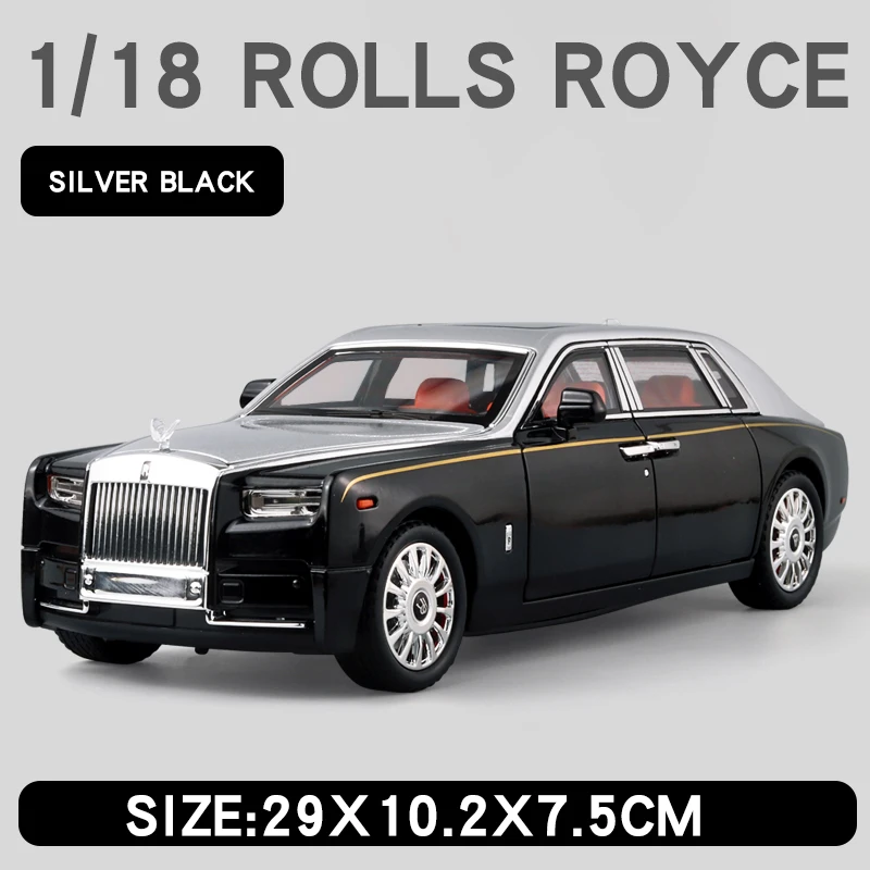 TGRCM-CZ 1/36 Rolls-Royce Phantom De Aleación Con Luces Y Sonido – Coche De Juguete Para Regalar