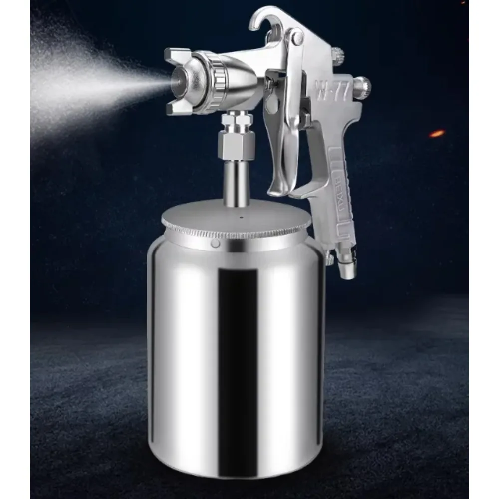 W-77 Gravity Feed Paint Spray Gun 2.0-4.0mm Nozzle Sprayer Airbrush Car Painting Tool Up Down Adjustable Aerograph