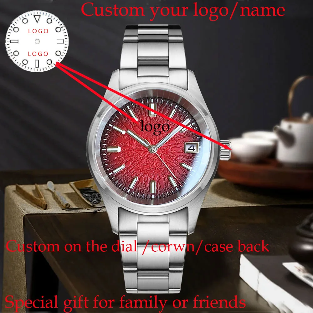 DIY Customized watches As Gifts For Family/Friend For NH35 NH36 ETA2824 PT5000 Automatic Movement Mechanical Watches For Men