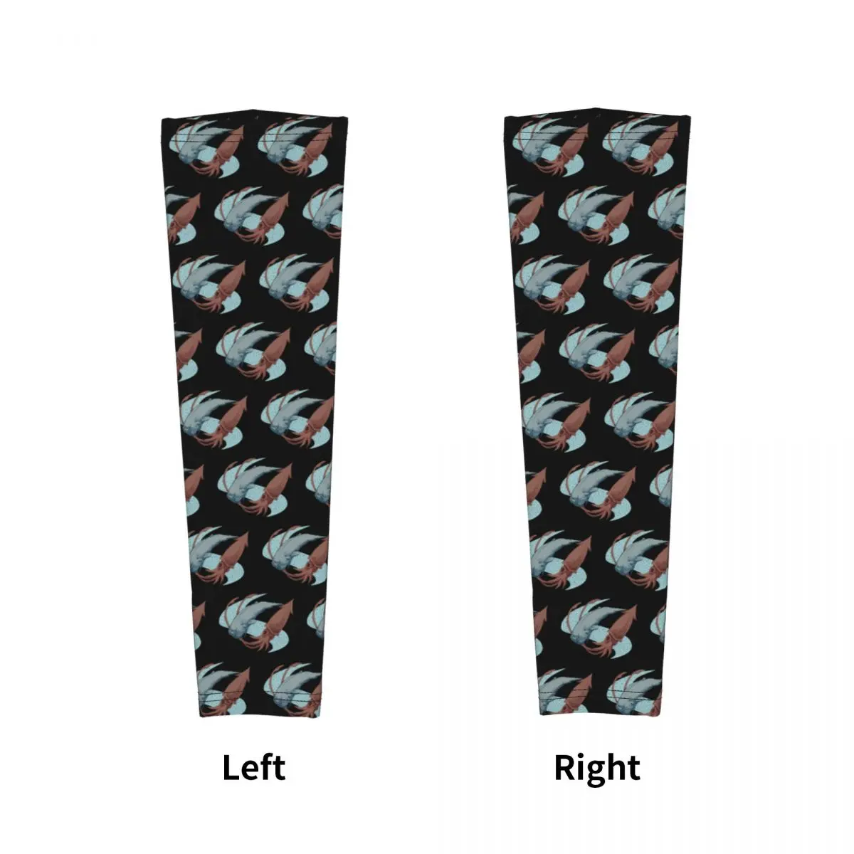 Sperm Whale Vs Giant Squid Outdoor Arm Sleeves Sun UV Protection Cover Summer Cycling Tattoo Sleeves