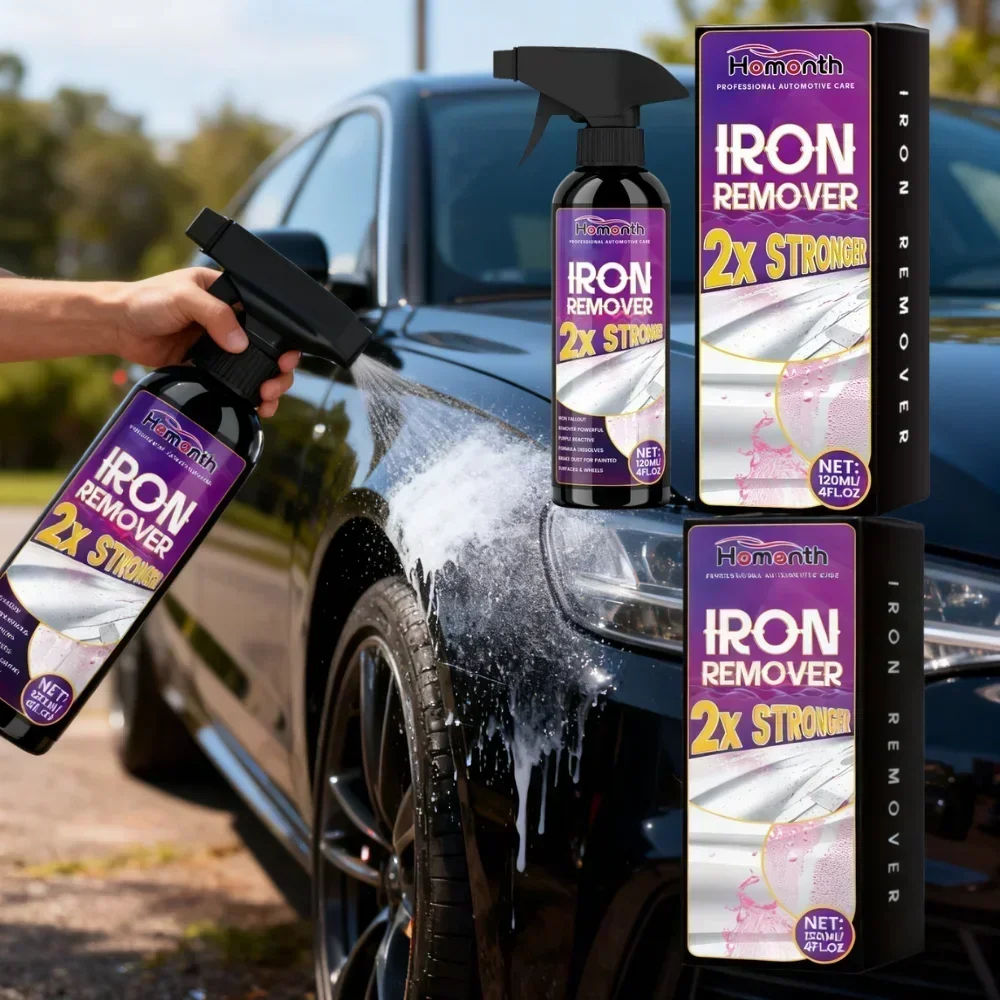 Metal iron powder stain cleaner, automobile iron removal spray, iron particle removal, oxide edge maintenance