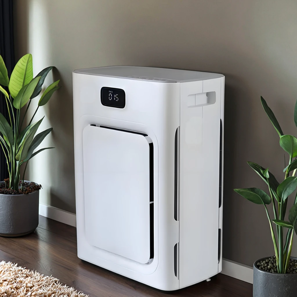 

Очиститель воздуха, увлажнитель воздуха HEPA + фильтр с активированным углем, водяная база, гибкая энергосберегающая, легкая очистка волос домашних животных, пыль, воздух