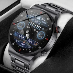 LIGE 2024 NFC Smart Watch Men Bluetooth Call New Sport Fitness Digital Watches Blood Pressure Monitor For Android iOS Smartwatch