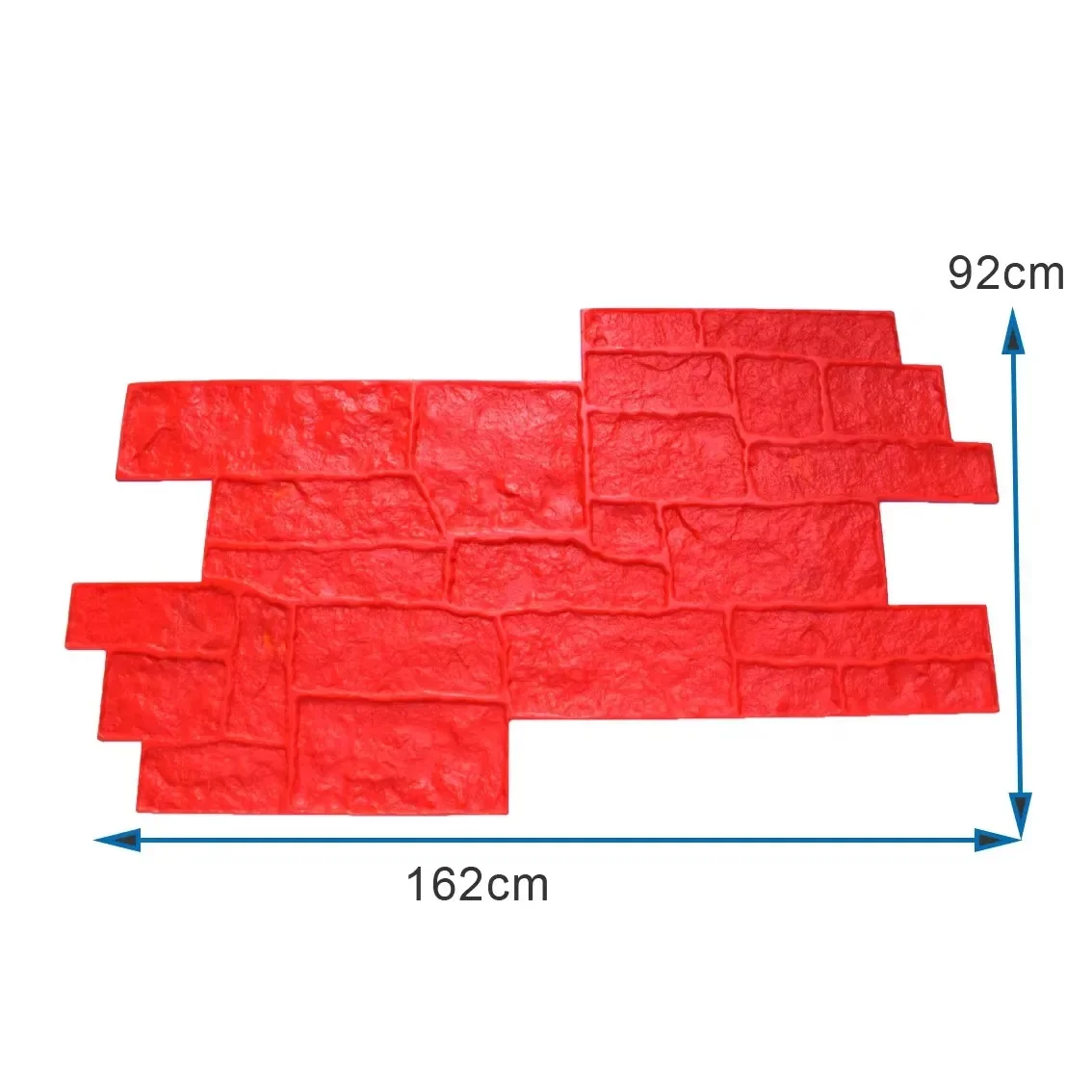 Roman Stone Concrete Stamp Mould for Cement Floor Embossed Stamping Mat Creating Sleek Polished Natural Look in Various Sizes