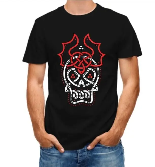 Skull Devil Horns Creative Print T-shirt - Release your unruly soul