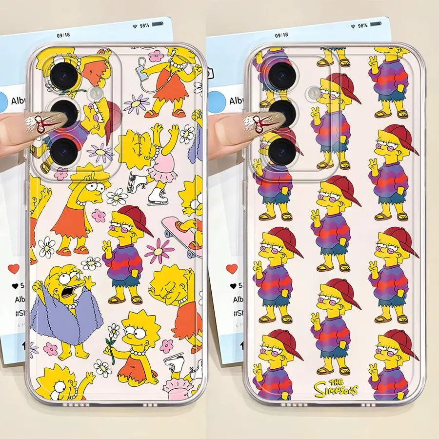 The Simpsons Lisa Case for Samsung Galaxy A25 A51 A33 A52 A34 A35 A54 A15 A56 A50 A36 A13 A55 A23 A52 A31 A14 A16 A26 A24 Phone