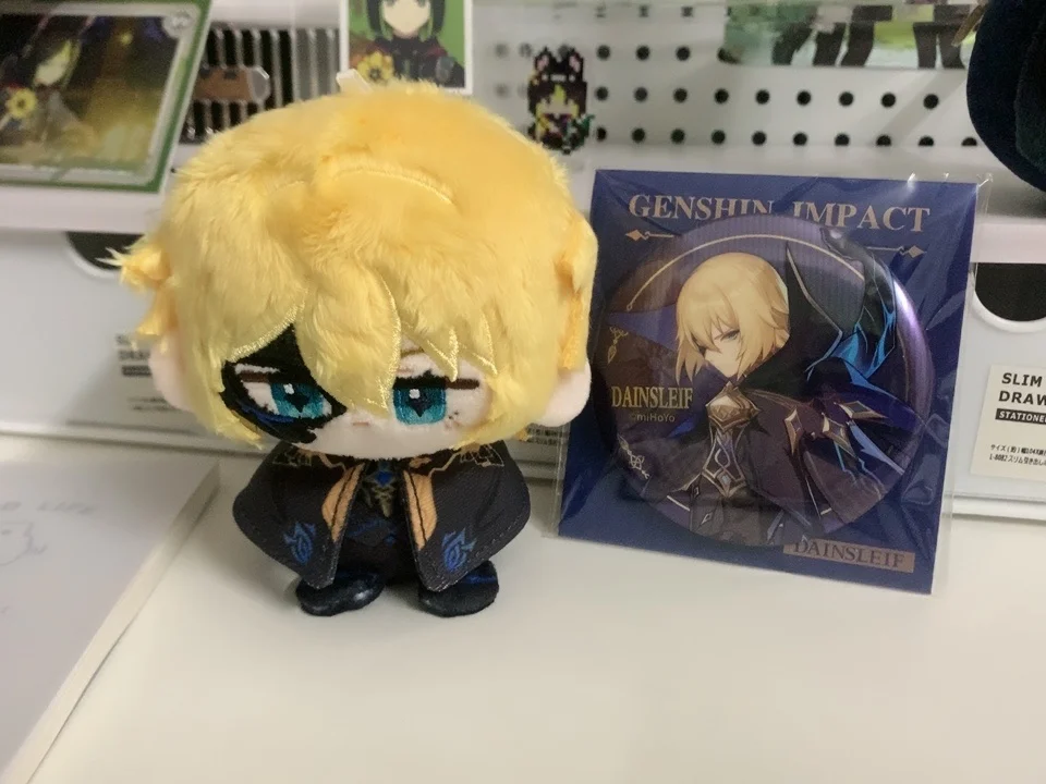 

Genshin Aether Lumine Yoimiya Dainsleif Freminet Focalors Arlecchino Mascot Costume Plush 10cm Dolls for Cosplay Events Roleplay