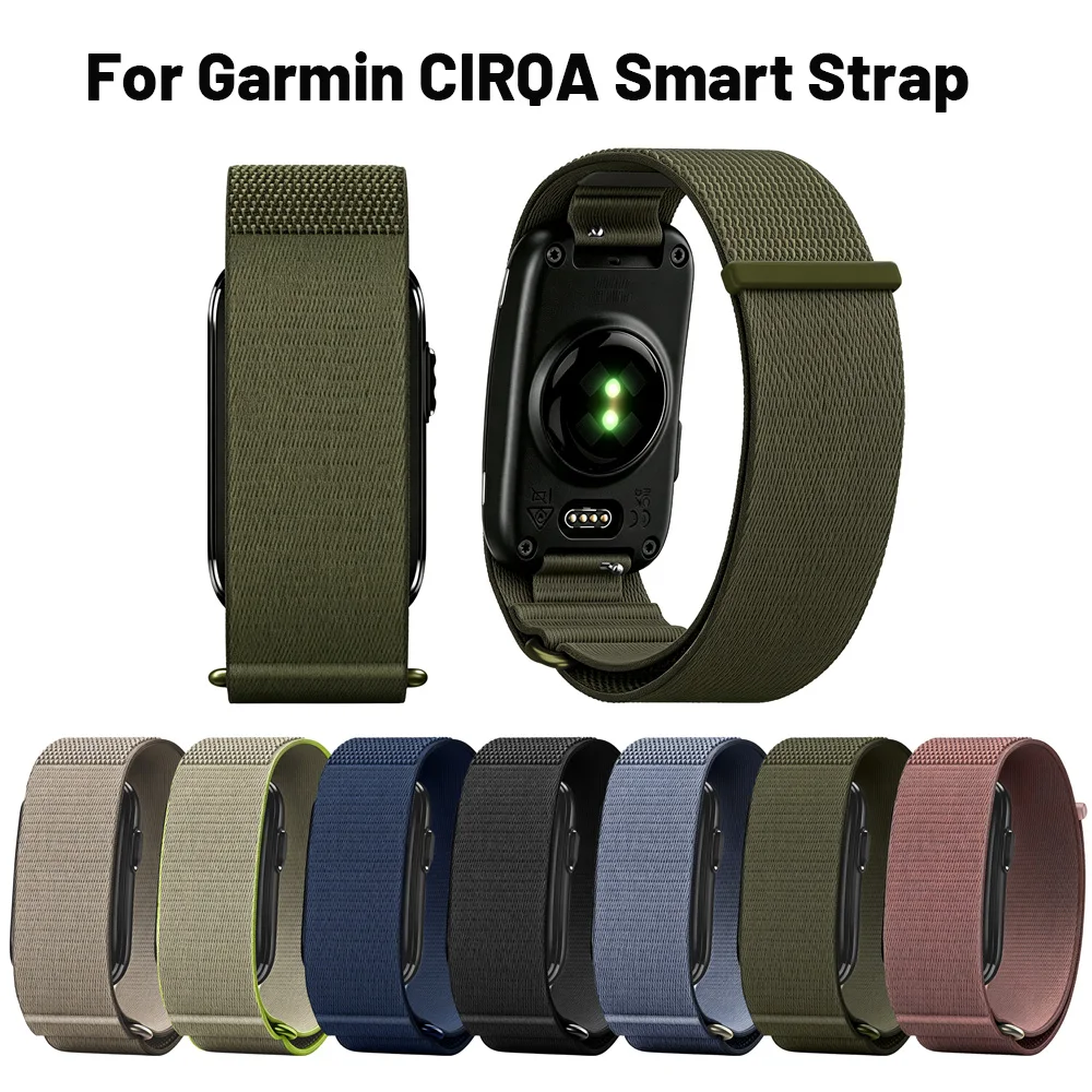 Advanced Custom Nylon Loop Wrist Strap Replacement For Garmin CIRQA Screenless Smart Armband Durable Wrist Bracelet Accessories