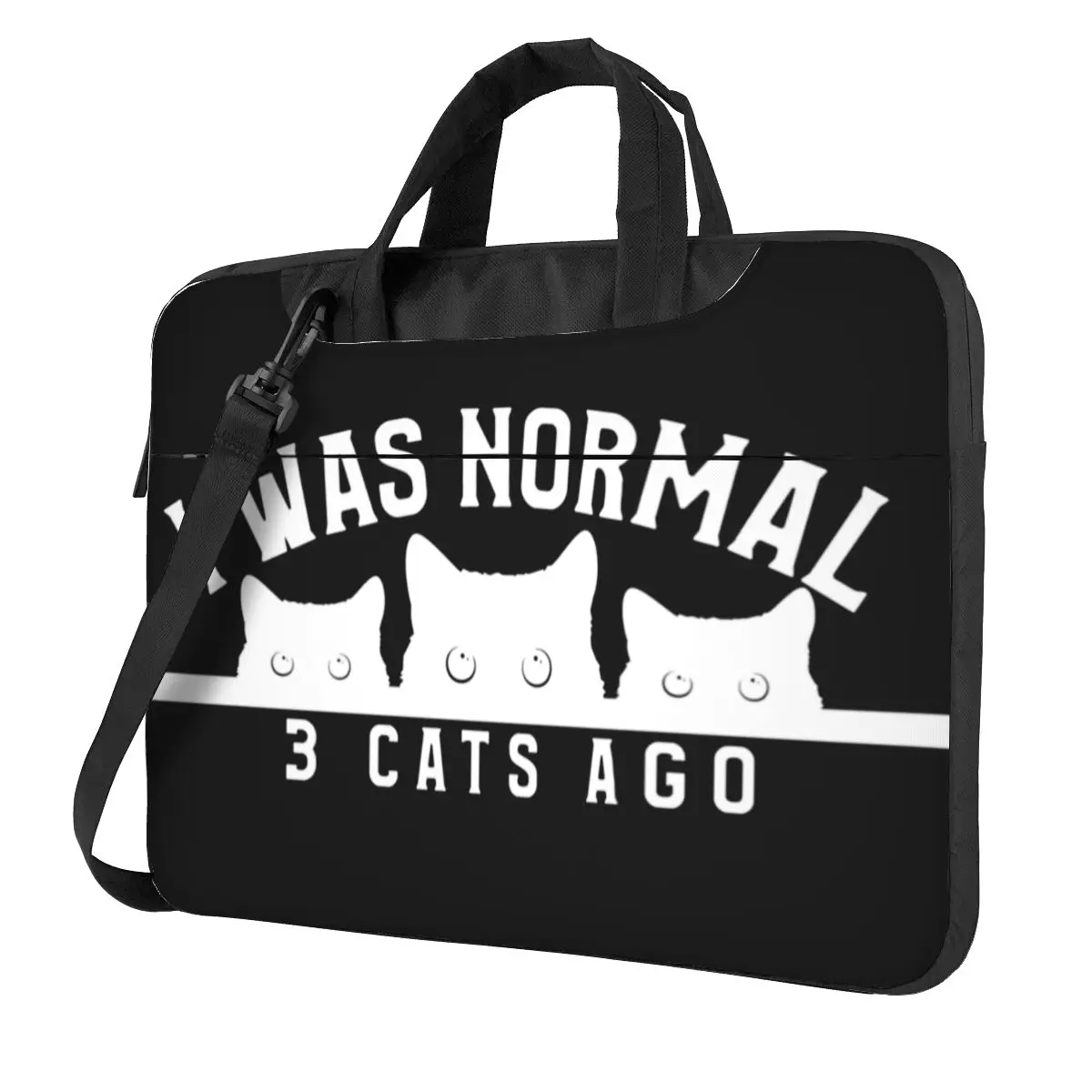 I Was Normal 3 Cats Ago Laptop Bag Funny Animal Protective Briefcase Bag 13 14 15 15.6 Fun For Macbook Pro Lenovo Computer Case