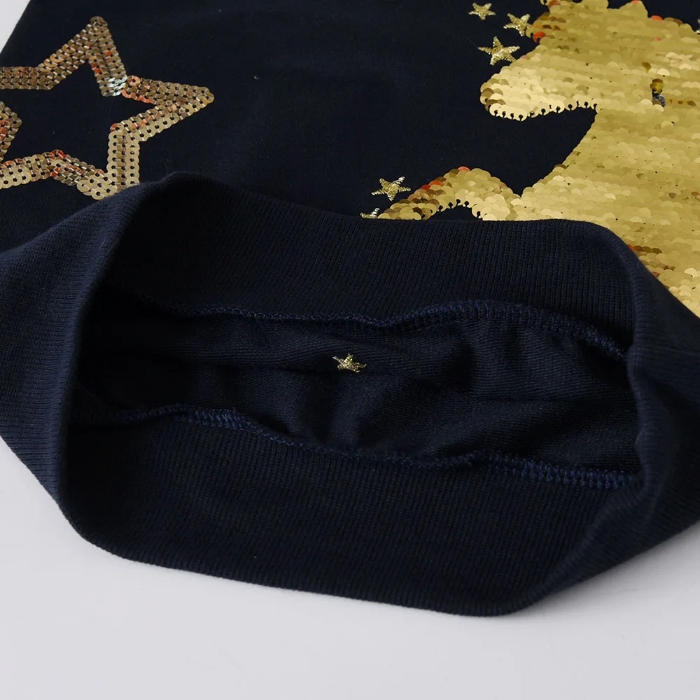 DXTON بلوزات الأطفال المطرزة البلوز طفل الفتيات بلايز وتتسابق يونيكورن ملابس خارجية يومية الاطفال ملابس رياضية شتوية تي شيرت