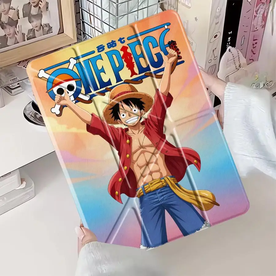 

One Piece Anime Holder Cover Tablet Case For iPad Pro 2025 Air 4 5 M3 M2 1 2 M4 11inch Pro 11th 10th 9th 8th 7th 12.9inch Mini 6