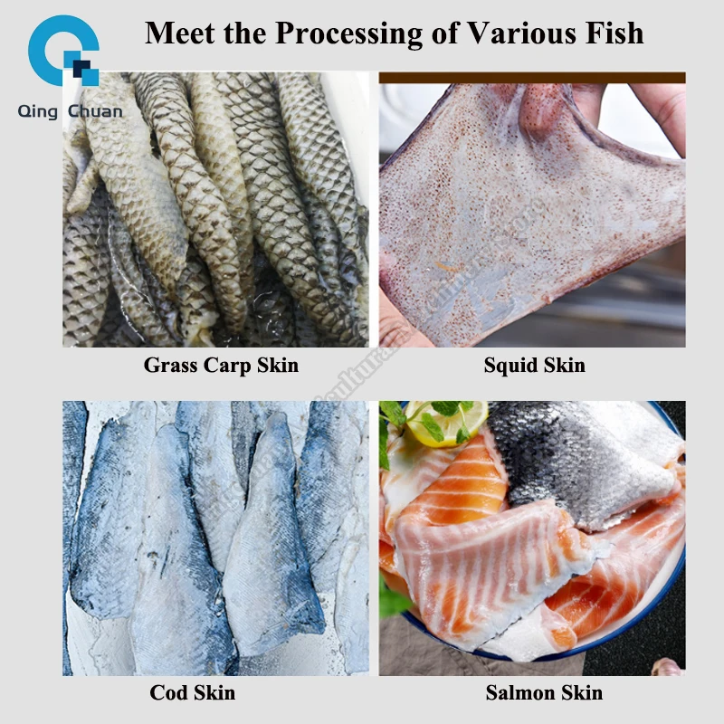 Chicken Duck Fish Skinning Machine Roller-type Full-automatic Fish Skinning Machine Squid Leg Bullfrog Skinning Machine