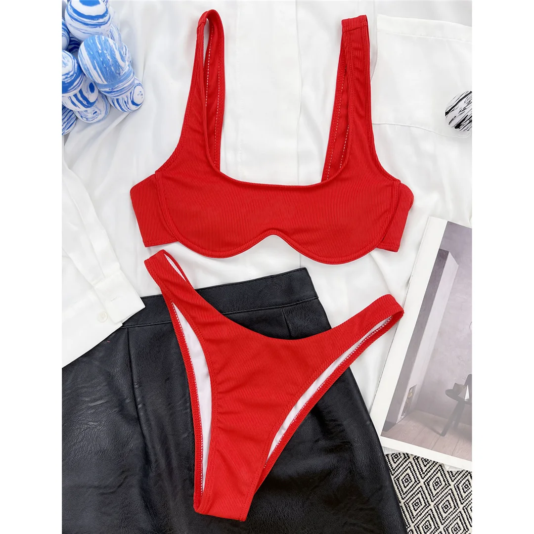 Sexy V-Bar-Bikini mit Bügel, Damen-Badeanzug, zweiteiliges Bikini-Set, brasilianischer Badeanzug, Badebekleidung für Damen, V2870 – Detail 30