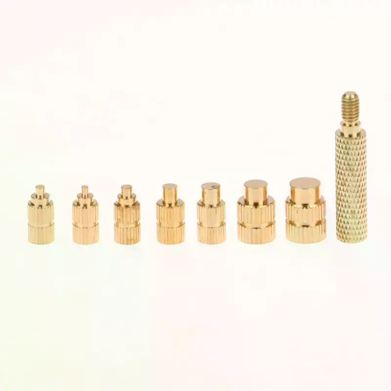8Pcs/set Brass Heating Soldering Iron Tips, 3D Printer Hot Melt Nuts Implant Tool Iron Connector
