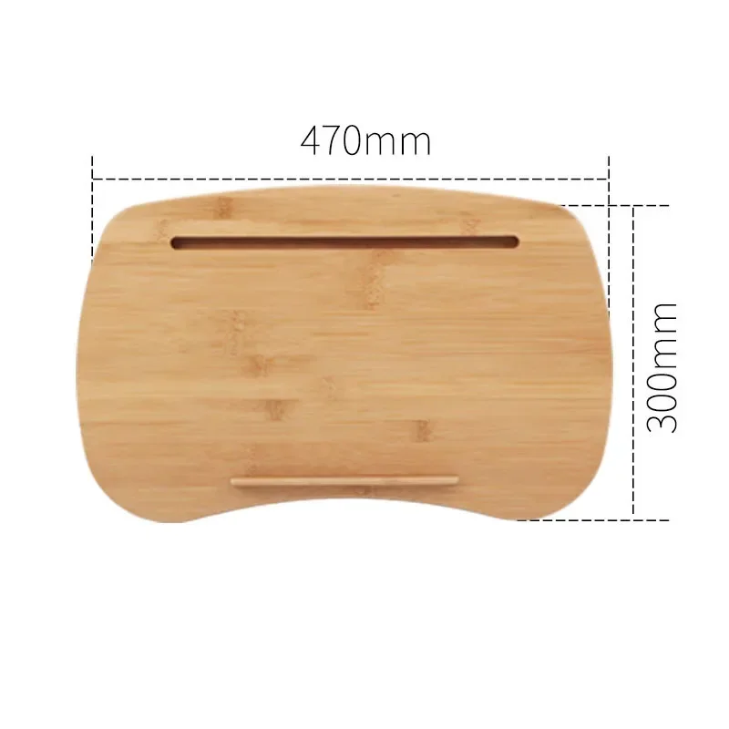 Upgrade Bamboo Knee Lap Desk Desk With Card Slot And Cup Holder Tablet Tray Computer Desk Laptop Stand Convenient Pillow Table