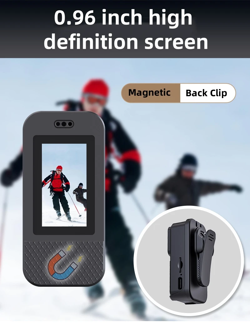 1080P Action Camera Outdoor Sports Camera 160° Wide-Angle 150 Min Last Video Recording Cameras Sport Camera