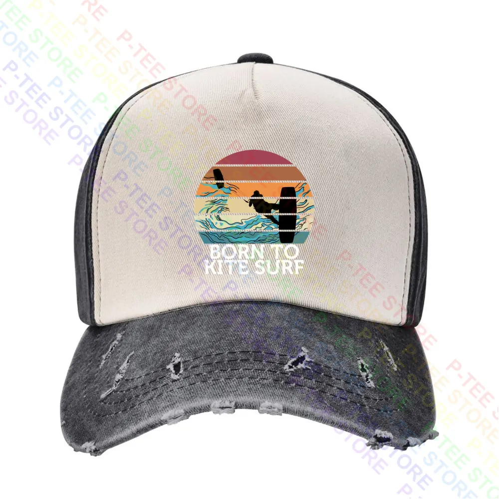 Born To Kite Surf Sunset Beach Surfing Baseball Cap Snapback Caps Knitted Bucket Hat