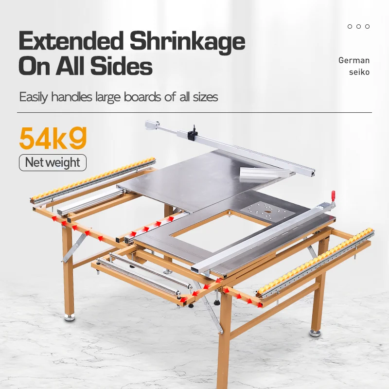 Wanjia Zaagtafel Houtbewerking Precisie Speciaal Snijzaag Multifunctionele Plankwerkbank Alles-in-één Vouwzaag scie a onglet portable table saw scie table multifonctions