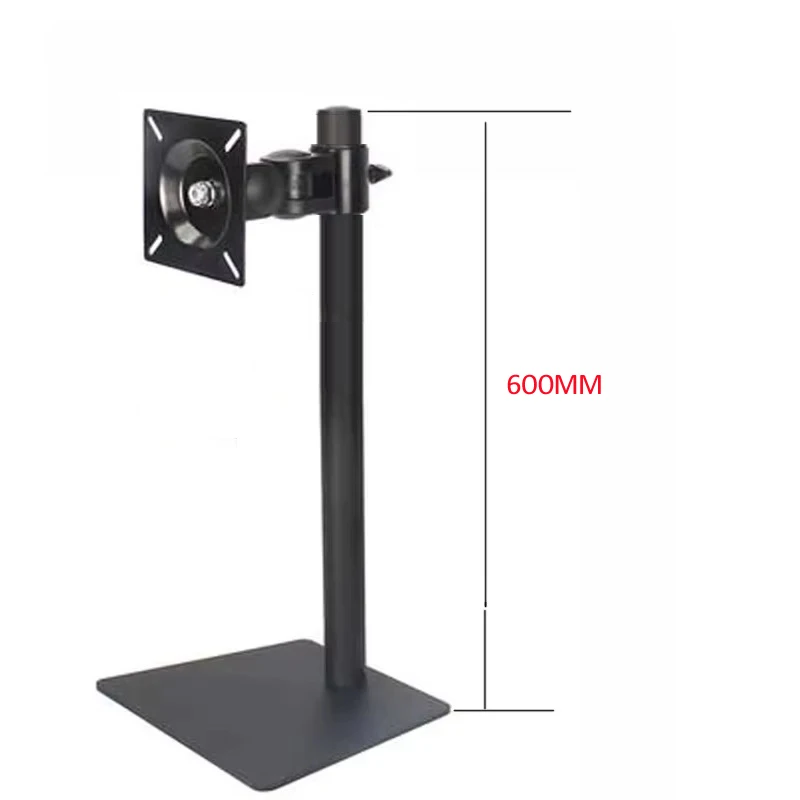 DL-AOC1 10'-27' 25' Height Adjustable 10kg Metal Base Single Monitor desktop Stand Screen Mount Full Motion Tilt Swivel 360