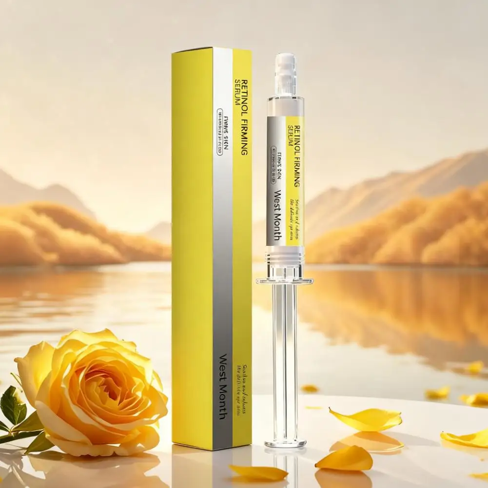 مجموعة كريم عين الريتينول جوهر إصلاح لطيف مع علاج مضاد للشيخوخة فيتامين C للهالات السوداء والتجاعيد لشد تحت مصل العين