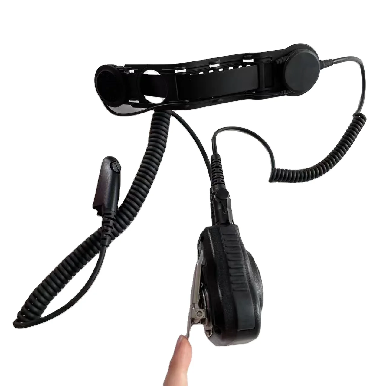 High grade new design match each brand of walkie-talkie skull conduction communication headset