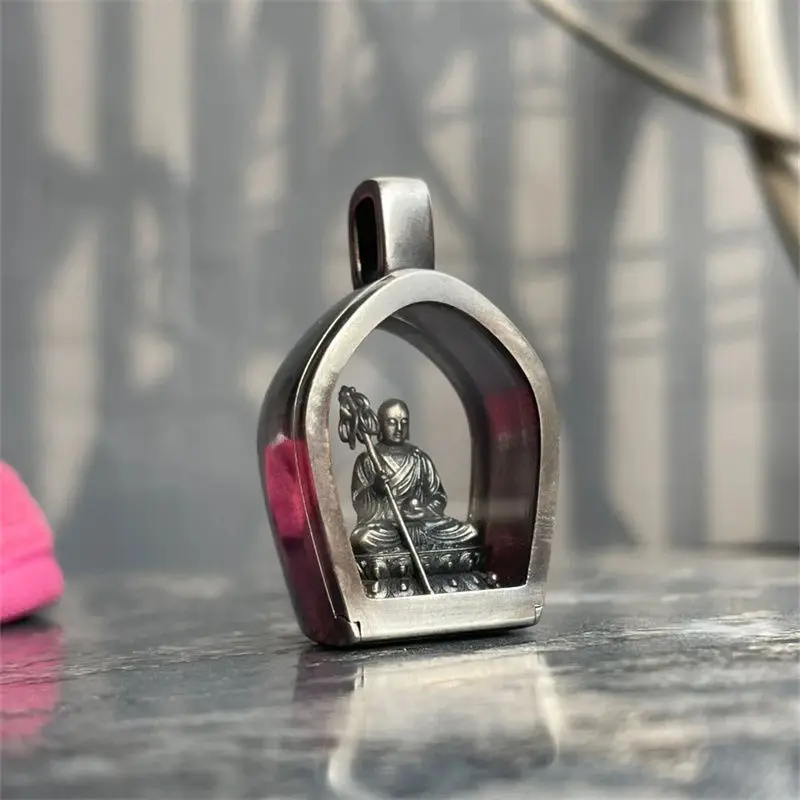 

Gawu Box Тибетский король бодхисаттвы кулон с ожерельем Будды Статуя Будды Ретро год животного Guardian кулон Будды аксессуары