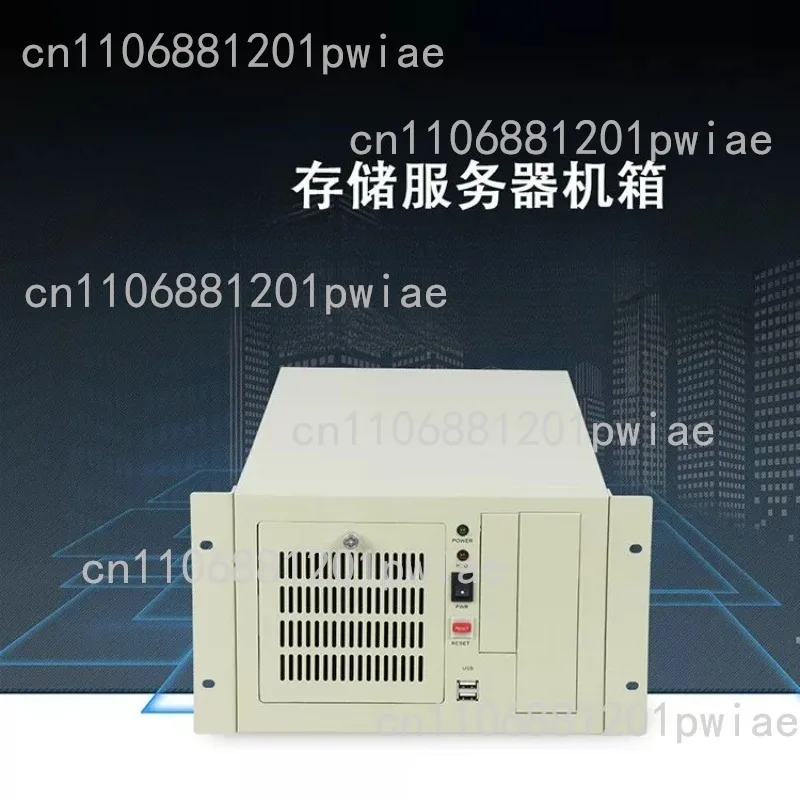 Seven-slot wall-mounted industrial control chassis installation long card can be wall-mounted PC rear power supply