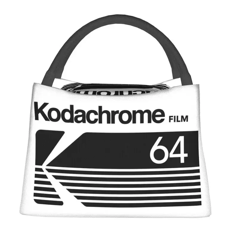 Kodachrome Logo Resuable Lunch Boxes Photographer Thermal Cooler Food Insulated Lunch Bag Travel Work Pinic Container